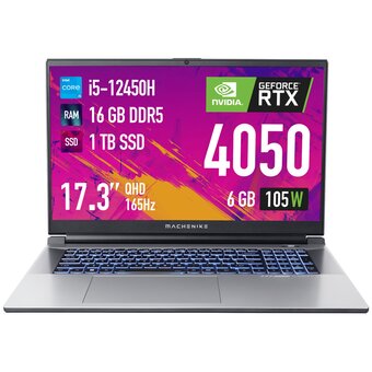  Ноутбук Machenike L17 Star 2K XL (JJ00GG00FRU) 17.3" Intel Core i7 12650H 2.3 ГГц 10 ядер 32 ГБ DDR5 1024 ГБ SSD M.2 Nvidia Geforce RTX4060 (8 ГБ) DOS 