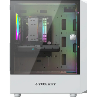  ПК Teclast G02 (G02 7500F32G1T4070WKRU) Ryzen 5 7500F (3.7) 32Gb SSD1Tb RTX4070 12Gb Windows 11 Professional GbitEth WiFi BT 750W белый 