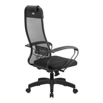  Кресло МЕТТА 11 MPRU z312634457 на колесиках, сетка/ткань, черный 