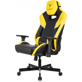  Кресло игровое Knight Thunder 5X Y черный/желтый эко.кожа 