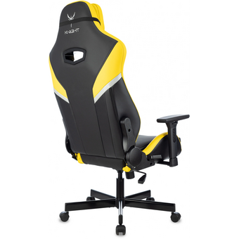  Кресло игровое Knight Thunder 5X Y черный/желтый эко.кожа 