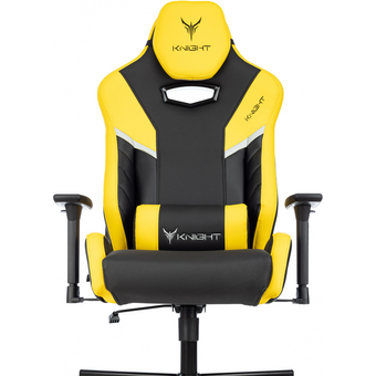  Кресло игровое Knight Thunder 5X Y черный/желтый эко.кожа 