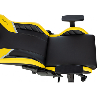  Кресло игровое Knight Thunder 5X Y черный/желтый эко.кожа 
