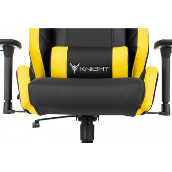  Кресло игровое Knight Thunder 5X Y черный/желтый эко.кожа 