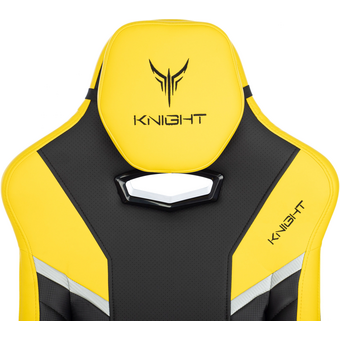 Кресло игровое Knight Thunder 5X Y черный/желтый эко.кожа 