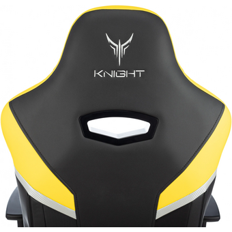  Кресло игровое Knight Thunder 5X Y черный/желтый эко.кожа 