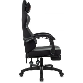  Кресло игровое Zombie Weaver G черный/серый с подголов. крестов. пластик подст.для ног пластик черный 