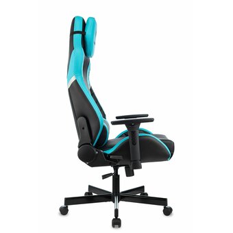  Кресло игровое Knight Thunder 5X BL черный/голубой эко.кожа 
