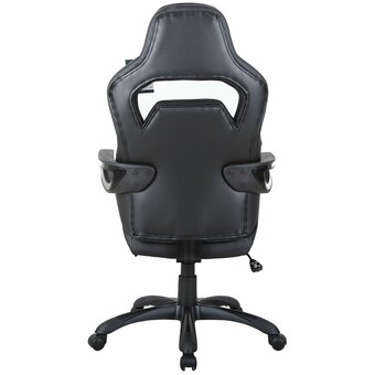  Кресло игровое BRABIX Nitro GM-001 на колесиках, эко.кожа/ткань, черный/черный 