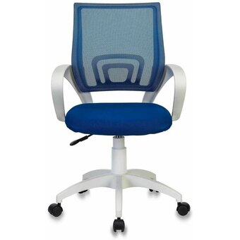  Кресло Бюрократ CH-W696 Blue на колесиках, сетка/ткань, синий 