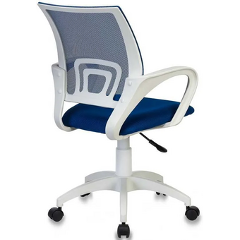 Кресло Бюрократ CH-W696 Blue на колесиках, сетка/ткань, синий 