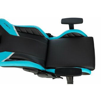  Кресло игровое Knight Thunder 5X BL черный/голубой эко.кожа 