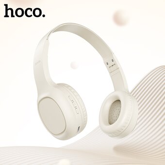  Наушники полноразмерные bluetooth HOCO W46 Charm (молочно-белый) 