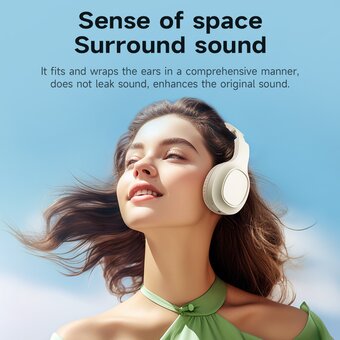  Наушники полноразмерные bluetooth HOCO W46 Charm (молочно-белый) 