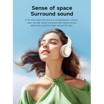  Наушники полноразмерные bluetooth HOCO W46 Charm (молочно-белый) 
