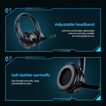  Наушники Hoco W103 Magic tour gaming, black 