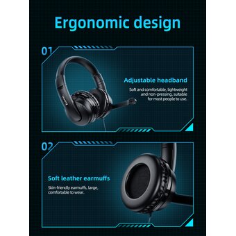  Наушники Hoco W103 Magic tour gaming, black 