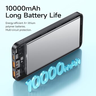  Аккумулятор внешний HOCO J101 Astute 22.5W fully compatible power bank 10000 mAh (чёрный) 