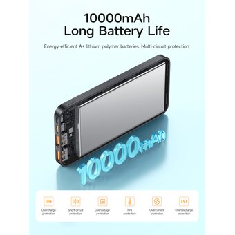  Аккумулятор внешний HOCO J101 Astute 22.5W fully compatible power bank 10000 mAh (чёрный) 