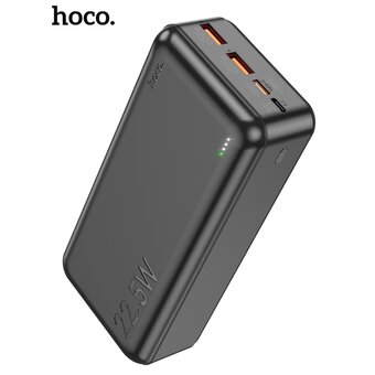  Аккумулятор внешний HOCO J101В Astute 22.5W fully compatible power bank 30000 mAh (чёрный) 