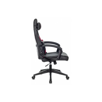 Кресло игровое Zombie Weaver R (Zombie Weaver Red) черный/красный ткань/эко.кожа крестов. пластик подст.для ног 