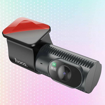  Видеорегистратор HOCO DV8 2K display hidden driving recorder with rear camera черный 