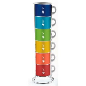  Набор Bialetti TAZZ110 Multicolor со стойкой 