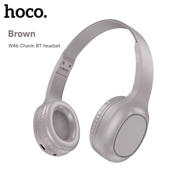  Наушники полноразмерные bluetooth HOCO W46 (коричневый) 