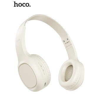  Наушники полноразмерные bluetooth HOCO W46 Charm (молочно-белый) 