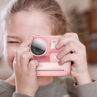  Детская камера HOCO DV200 Dual lens children printing camera pink 
