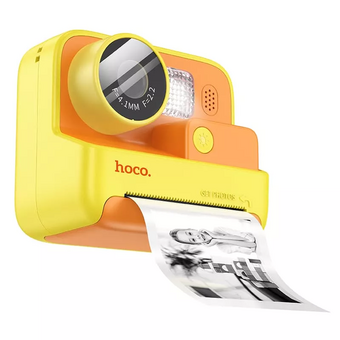  Детская камера HOCO DV200 Dual lens children printing camera yellow 