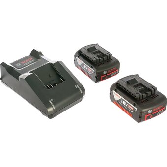  Батарея аккумуляторная Bosch GBA 18В 4Ач Li-Ion (З/У в компл.) (1600A019S0) 