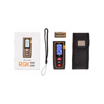  Лазерный дальномер RGK D30 (4610011870019) луч красный 