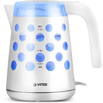  Электрочайник Vitek VT-7048-01 белый 