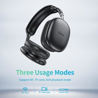  Наушники полноразмерные bluetooth HOCO W35 Air Triumph (черный) 