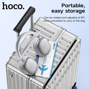  Наушники полноразмерные bluetooth HOCO W35 Max Joy BT (серебро) 