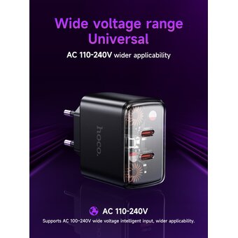  СЗУ HOCO CS43A Smart PD45W(2C) EU черный 