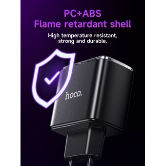  СЗУ HOCO CS43A Smart PD45W(2C) EU черный 