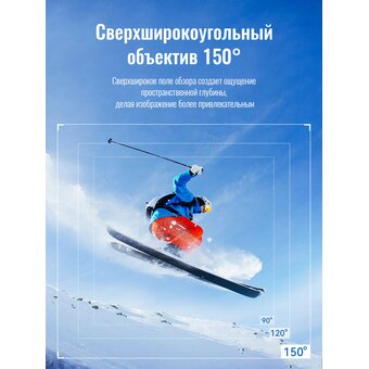  Спортивная камера HOCO DV100 sports camera черный 