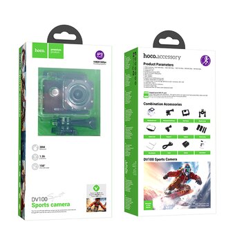  Спортивная камера HOCO DV100 sports camera черный 