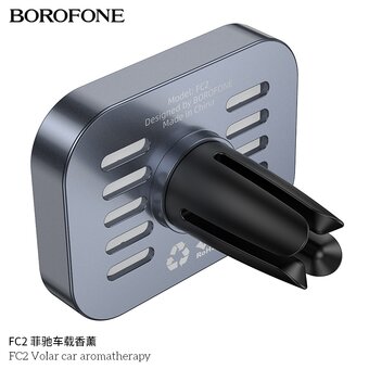  Автомобильный ароматизатор BOROFONE FC2 Volar car aromatherapy серый 