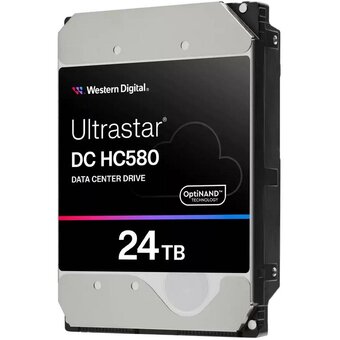  HDD Western Digital Ultrastar DC HC580 WUH722424ALE6L4 3.5" 24TB 7200RPM SATA3 6Gb/s and 512MB Cache 