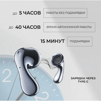  Наушники bluetooth REMAX W17 Pro Yunhia Series Dual ENC Wireless Earbuds for Music & Call CozyBuds Upgraded Version Silver electroplating 