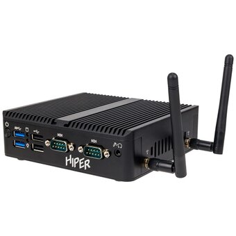  Неттоп Hiper Basic BC119 (BC119-N10R8N2I5BWP) Intel N-series N100(0.8Ghz)/8192Mb/256SSDGb/noDVD/BT/WiFi/0.65kg/черный/Win11Pro + Безвентиляторны 