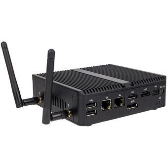  Неттоп Hiper Basic BC119 (BC119-N10R8N2I5BWP) Intel N-series N100(0.8Ghz)/8192Mb/256SSDGb/noDVD/BT/WiFi/0.65kg/черный/Win11Pro + Безвентиляторны 