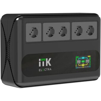  Источник бесперебойного питания ITK Electra ELT5-600VA-1-001 360Вт 600ВА черный 