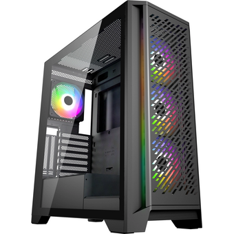  Корпус Оклик OCC-MD304 черный без БП ATX 9x120mm 5x140mm 2xUSB2.0 1xUSB3.0 audio bott PSU 