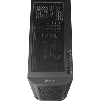  Корпус Оклик OCC-MD304 черный без БП ATX 9x120mm 5x140mm 2xUSB2.0 1xUSB3.0 audio bott PSU 