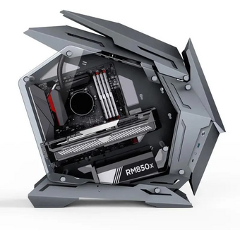  Корпус JONSBO MOD-3 Mini Gray без БП, боковые панели из закаленного стекла, mini-ITX, micro-ATX, серебристый 