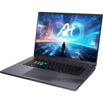  Ноутбук Gigabyte Aorus 16X (9SG-43KZC64SD) Core i7 13650HX 32Gb SSD1Tb nVidia GeForce RTX4070 8Gb 16" IPS QHD+ (2560x1600) Free DOS grey WiFi BT Cam 